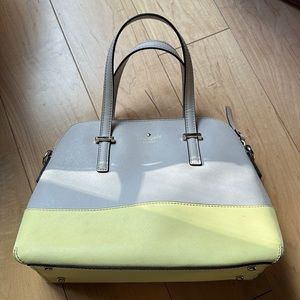 Kate Spade Colorblock Purse (Yellow/Tan)